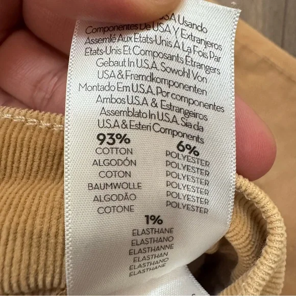 Mother the Tomcat ankle cords brown Straight-Leg Pants size 28 with inseam 26” - Picture 9 of 12